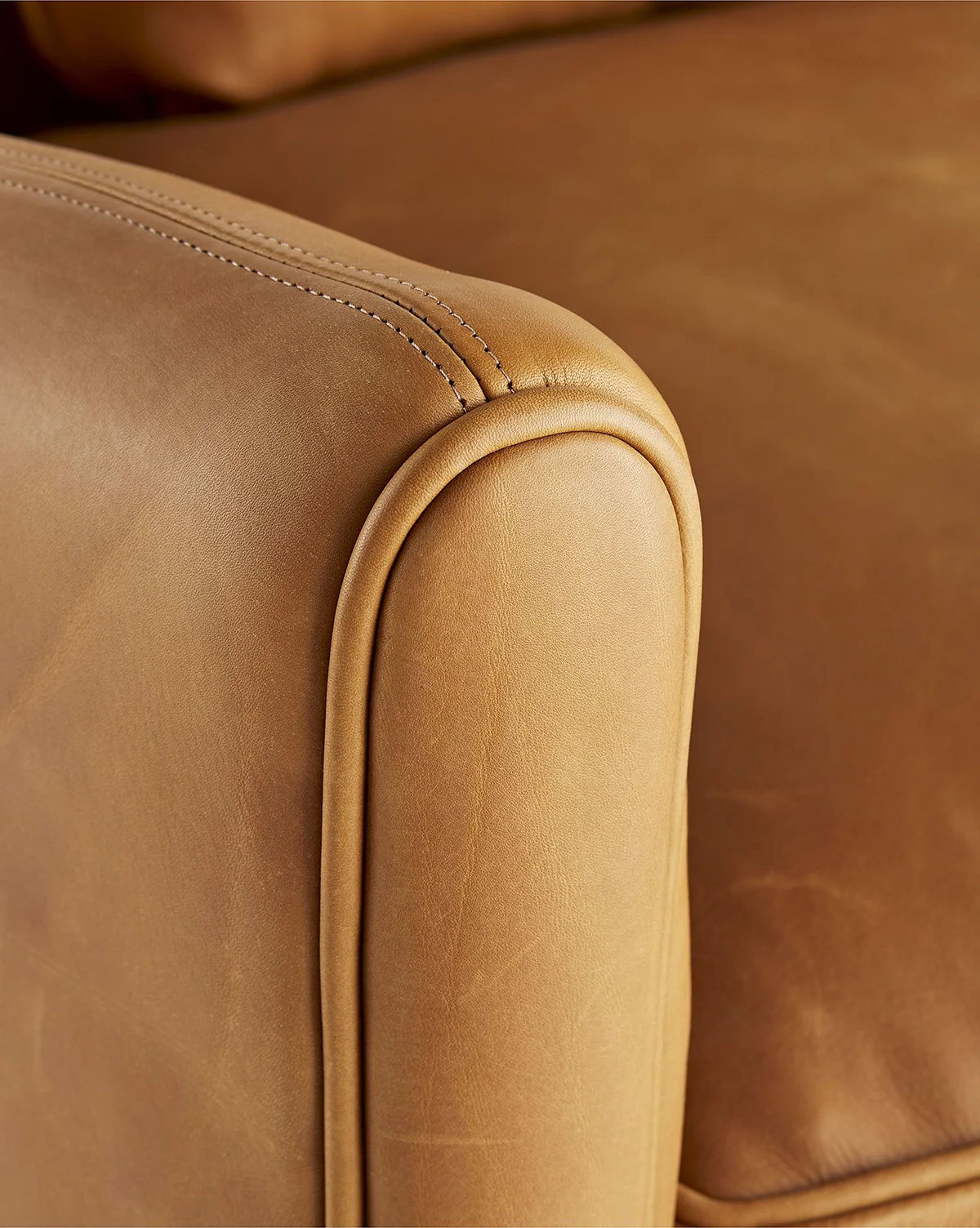 Warner Leather Sofa 80.5" - Image 3